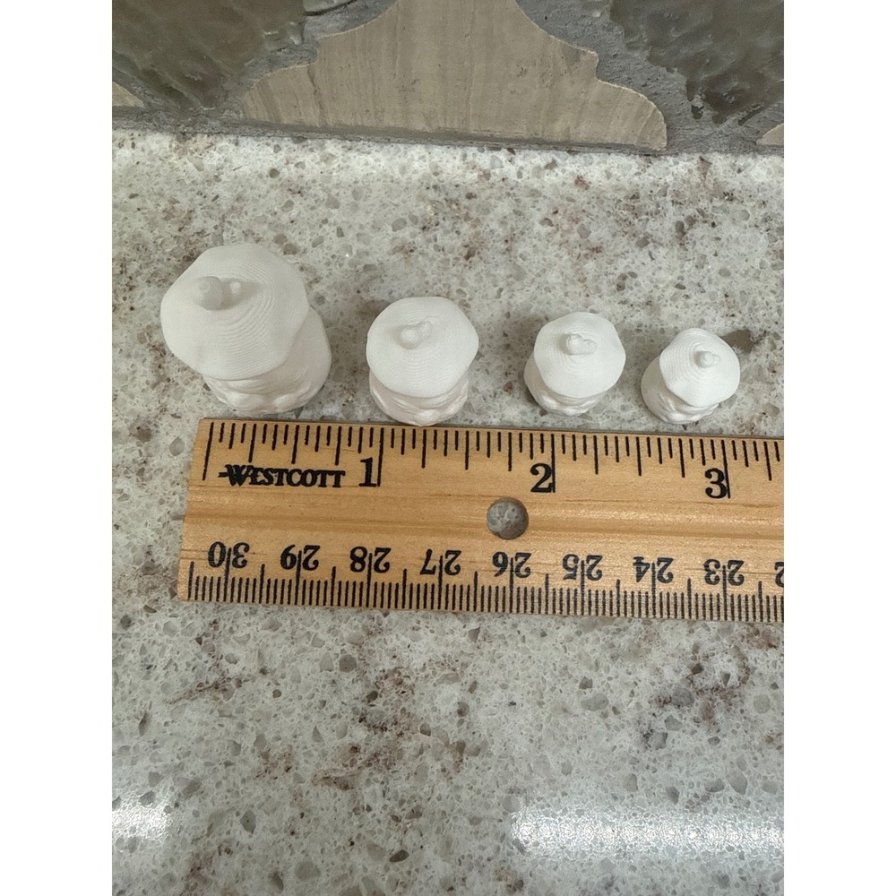 Miniature merry Mushroom Canister Set 4 Dollhouse Accessory‎ Tiny Decor 3D print - Picture 2 of 3